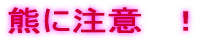 �F�ɒ��Ӂ@�I
