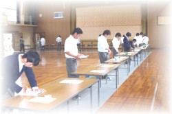農業鑑定競技会の様子