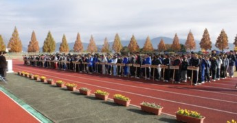 開会式で整列した選手のみなさん