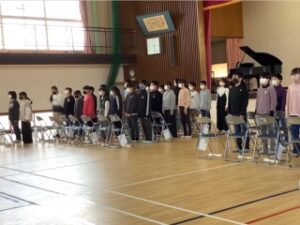 6年生 卒業式練習 綾部市立中筋小学校
