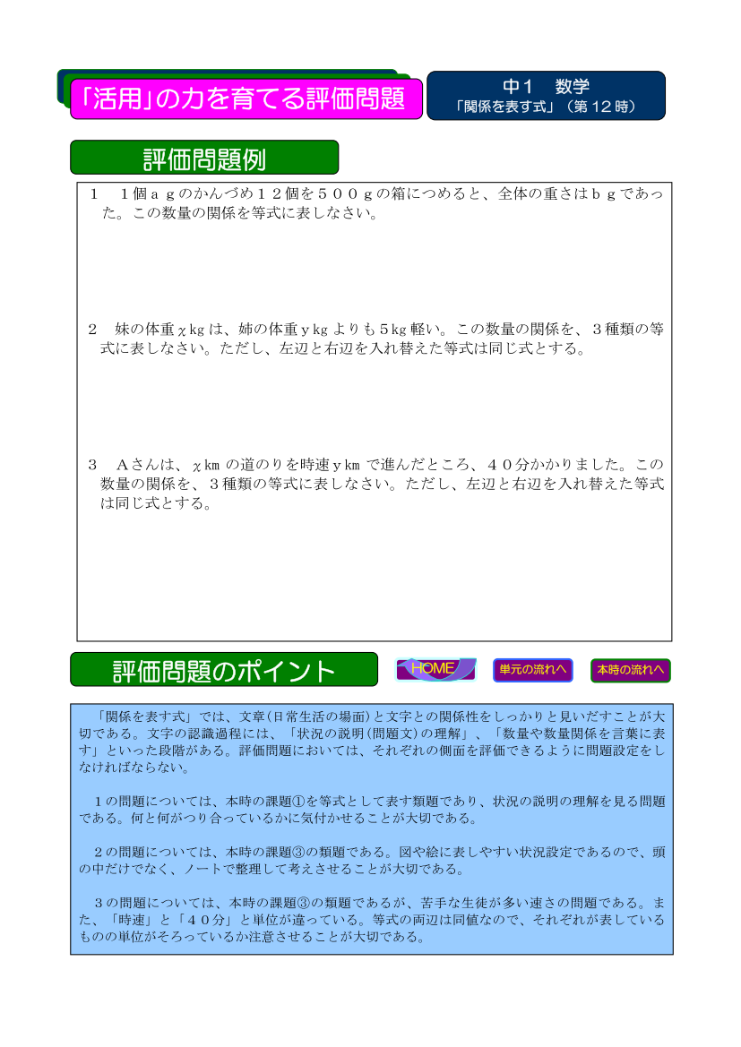 京都府総合教育センター 単元指導パッケージ 中学校数学