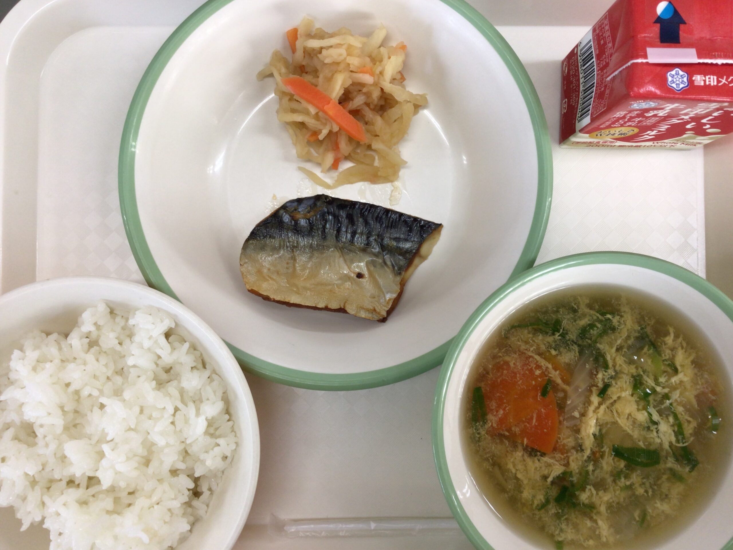11月12日(火)の給食：はりはり漬け他