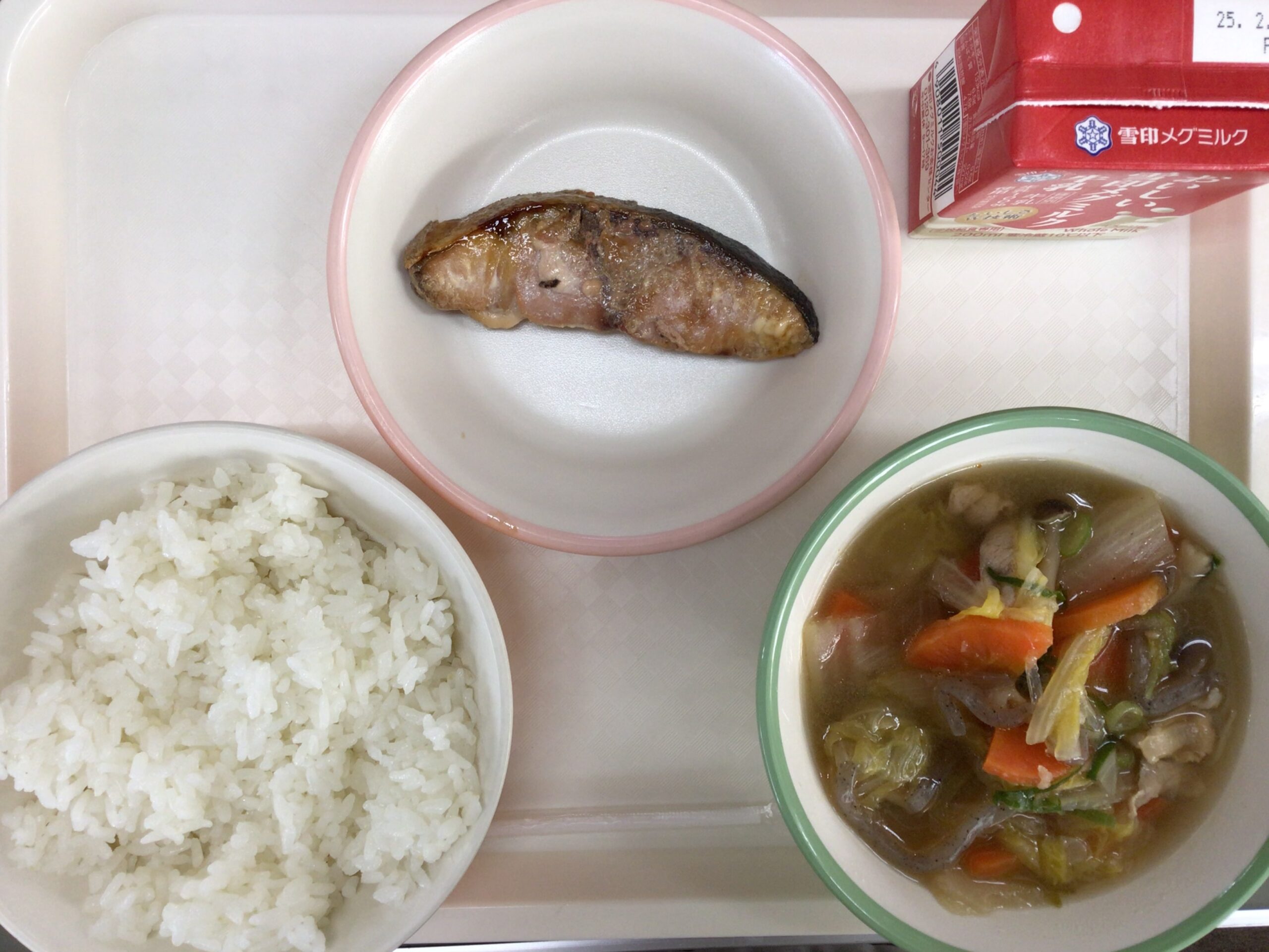 1月29日(水)の給食:給食週間3日目(北陸地方)