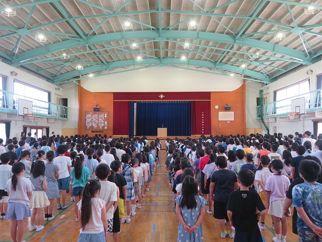 1学期終業式～がんばった１学期をふり返って～