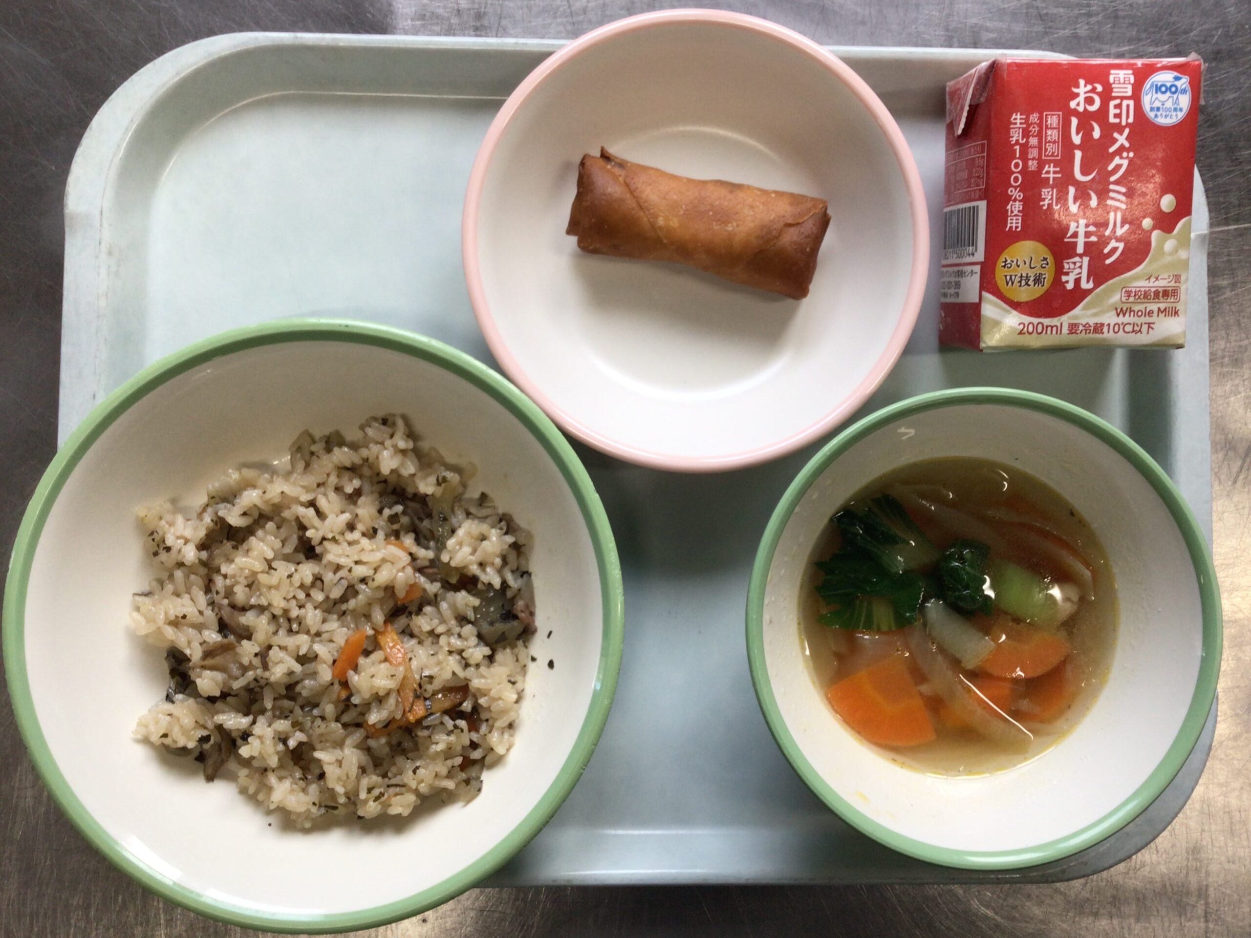 11月4日(火)の給食：茶ーはん　他