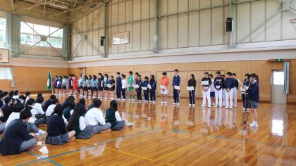 両丹高等学校総合体育大会壮行会