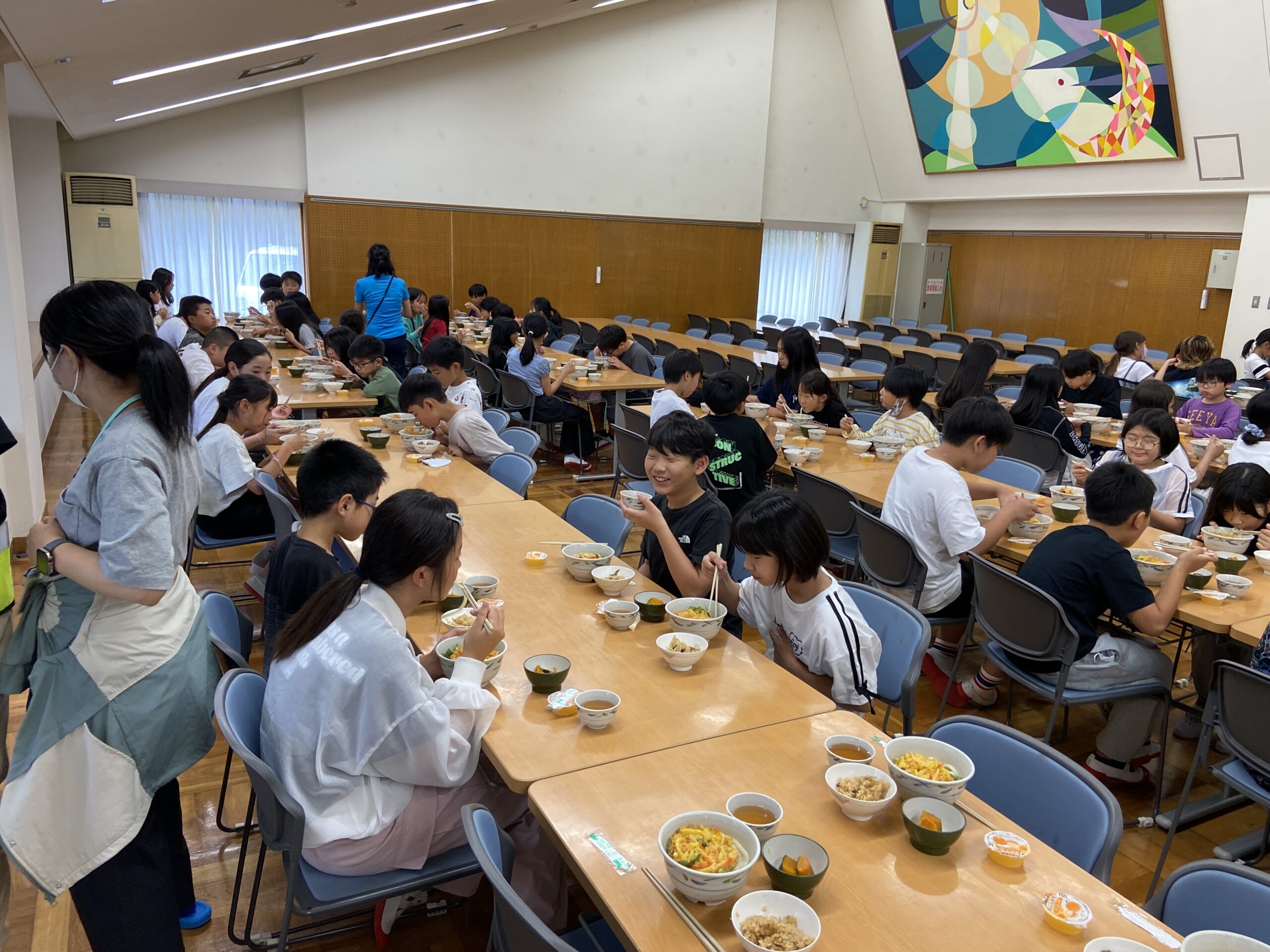 2日間のしめくくりに　昼食をいただきました