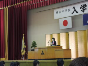 新入生代表の決意の言葉