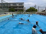 ４年・２年体育「プール開き」