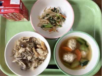 今日の給食（10月28日）