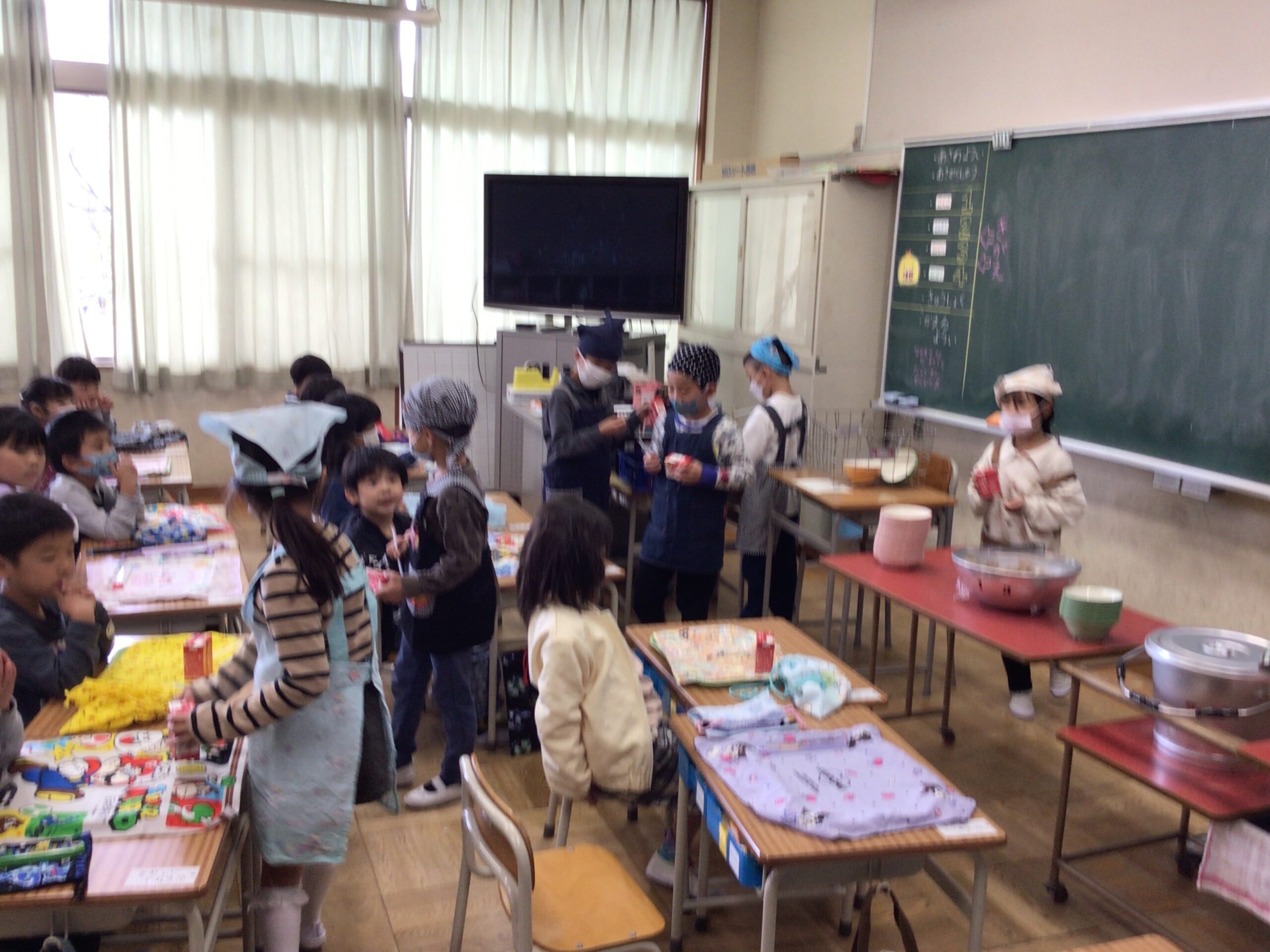 初めての給食（1年生）