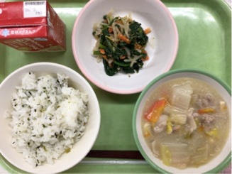 今日の給食（1月20日）