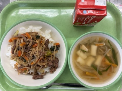 今日の給食(6月3日)