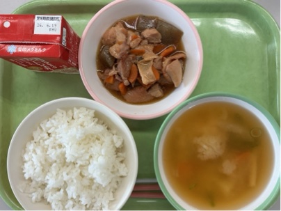 今日の給食(6月8日)
