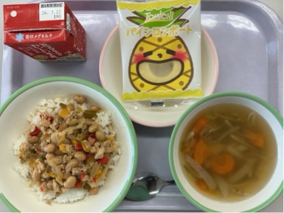 今日の給食(7月10日)