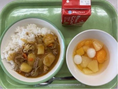 今日の給食（8月31日）