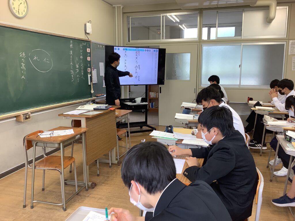 授業参観 南丹市立美山中学校