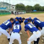 野球部　南船新人大会　準優勝！