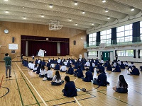 前日の学年集会