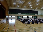 前日の学年集会