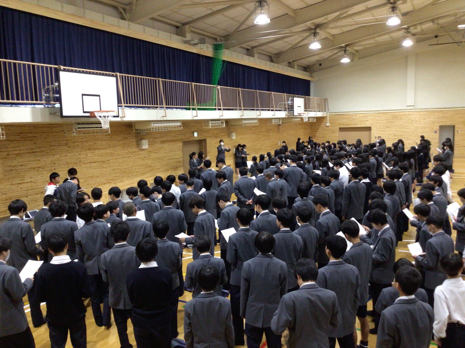 1、2年生合同合唱練習