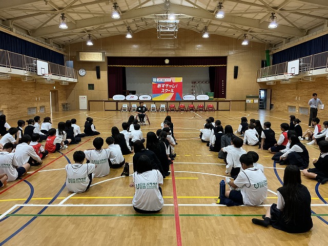 車いすバスケット講演・体験学習を実施しました