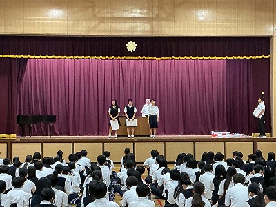 充実した1学期を締めくくる終業式