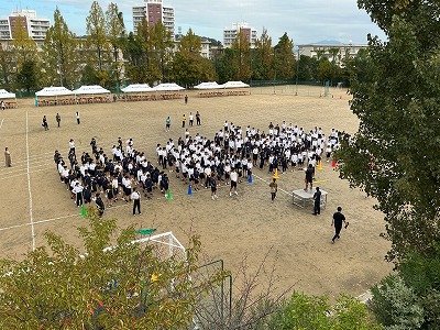 体育大会まであと３日！