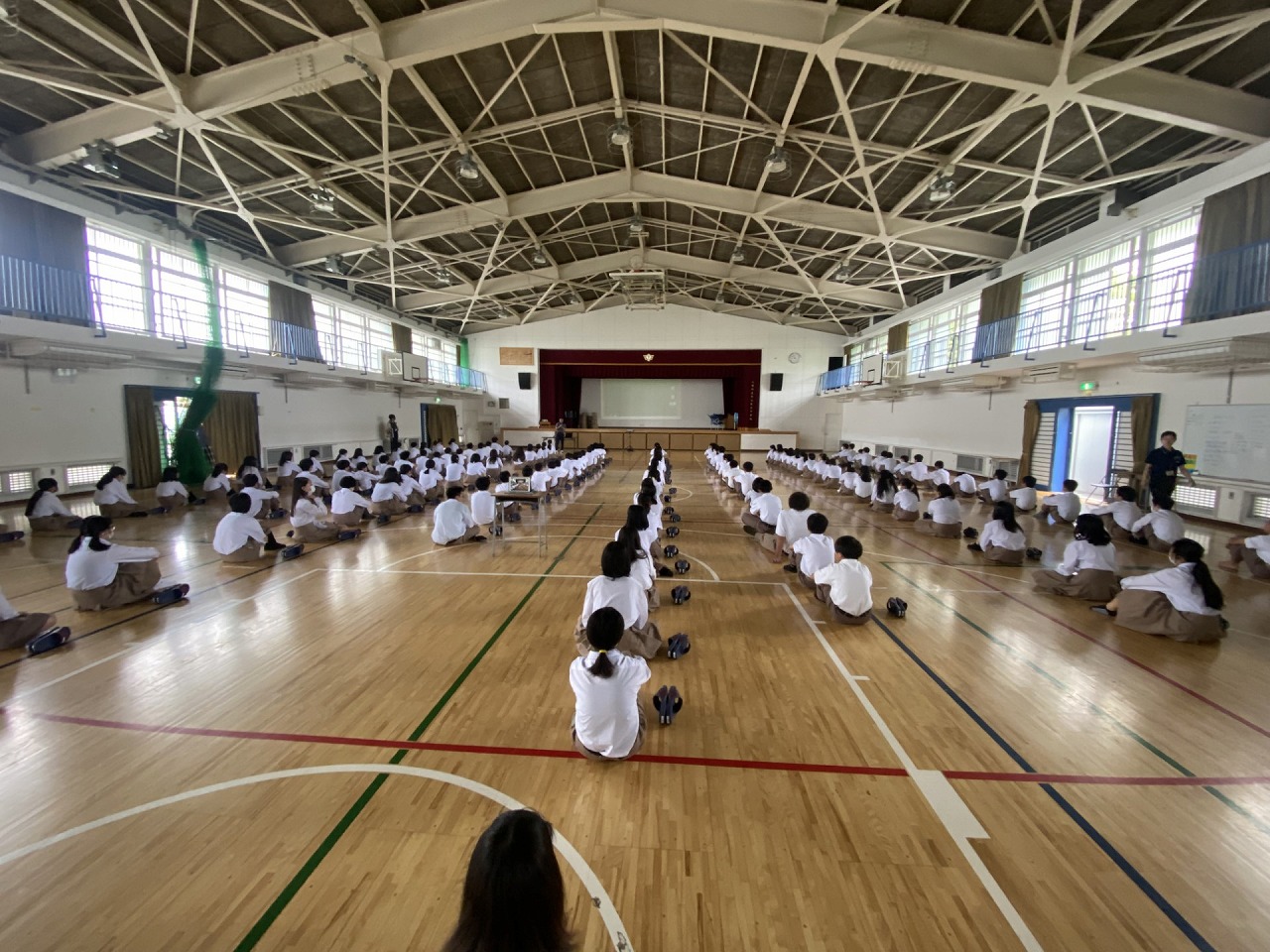 1年　睡眠道徳を実施しました！