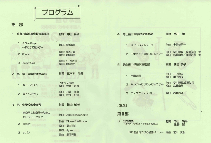 Ｒ７　八幡市中・高音楽のつどい