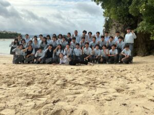 ３年修学旅行に行きました。