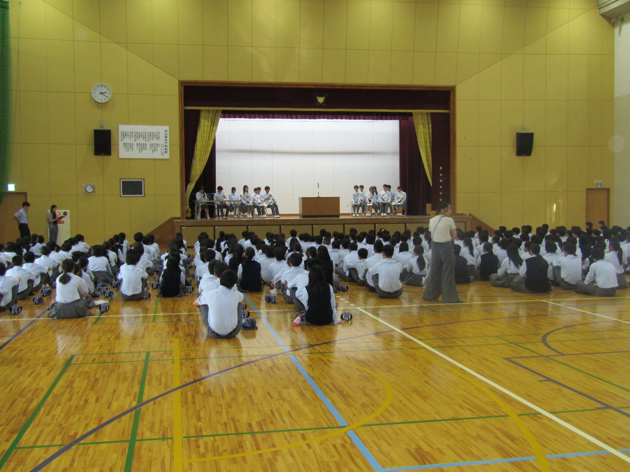 生徒会本部役員立会”演説会・選挙”について