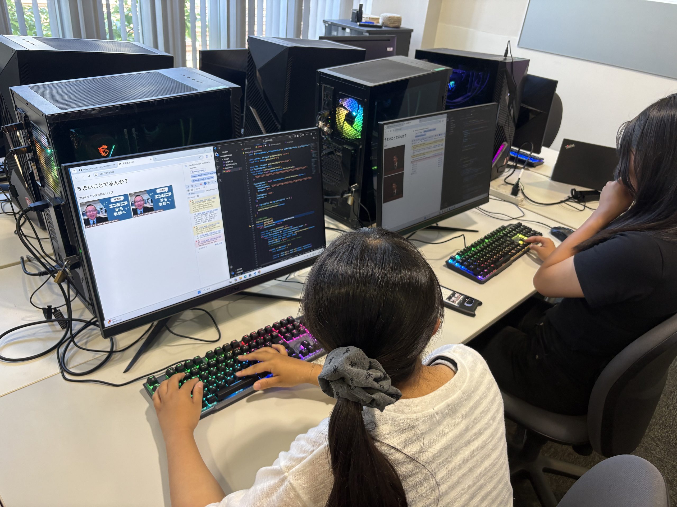 京都コンピュータ学院にて夏季集中講座が行われました！