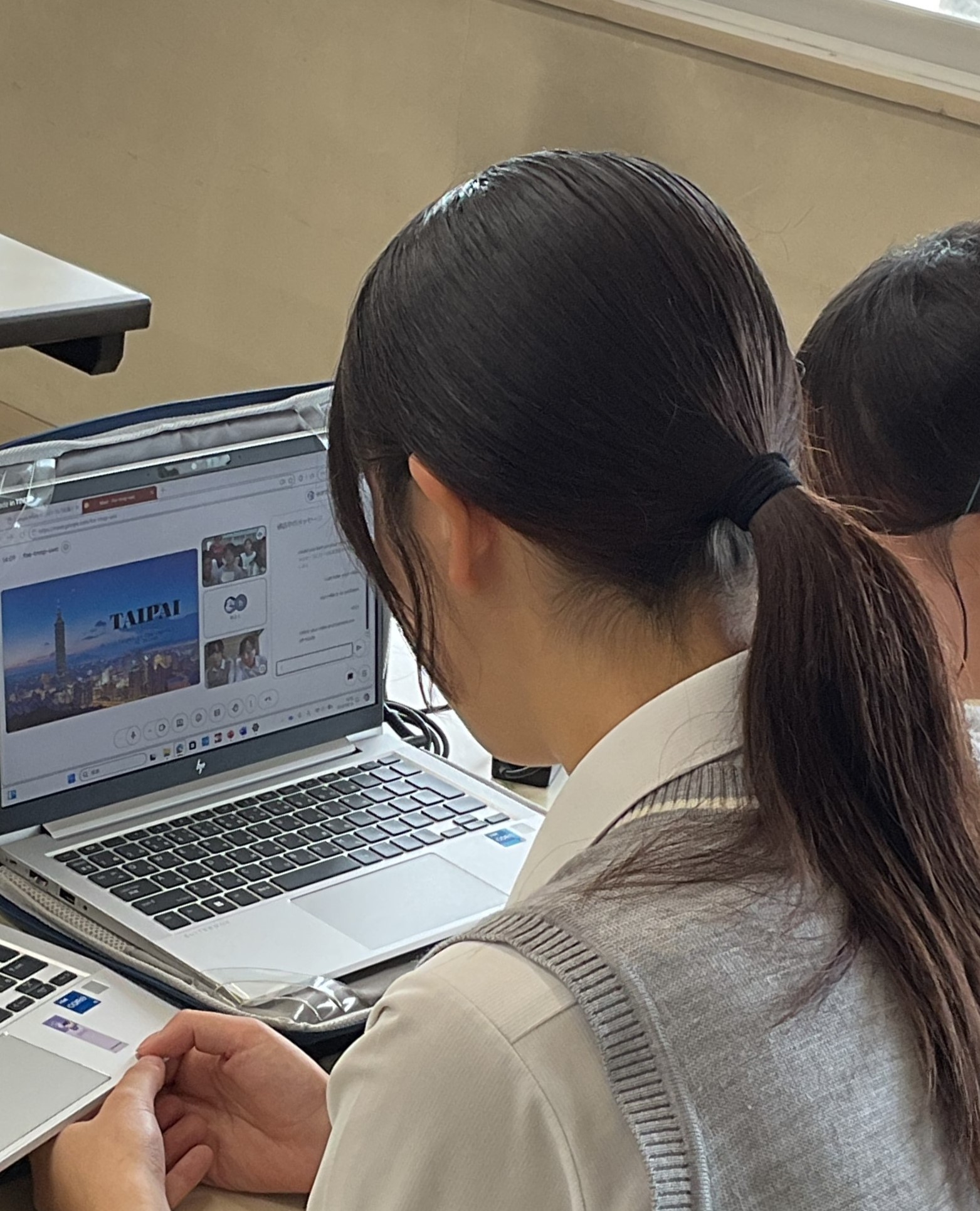 台湾・士林高級商業職業学校とのオンライン国際交流を実施しました！