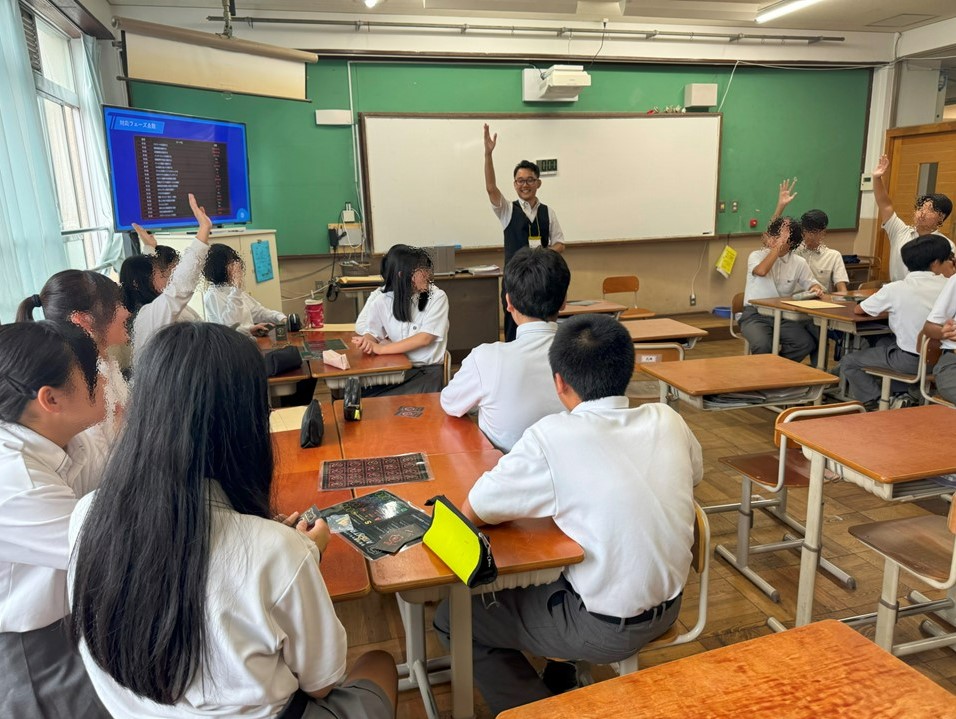京都市立向島東中学校で出前授業を実施しました！