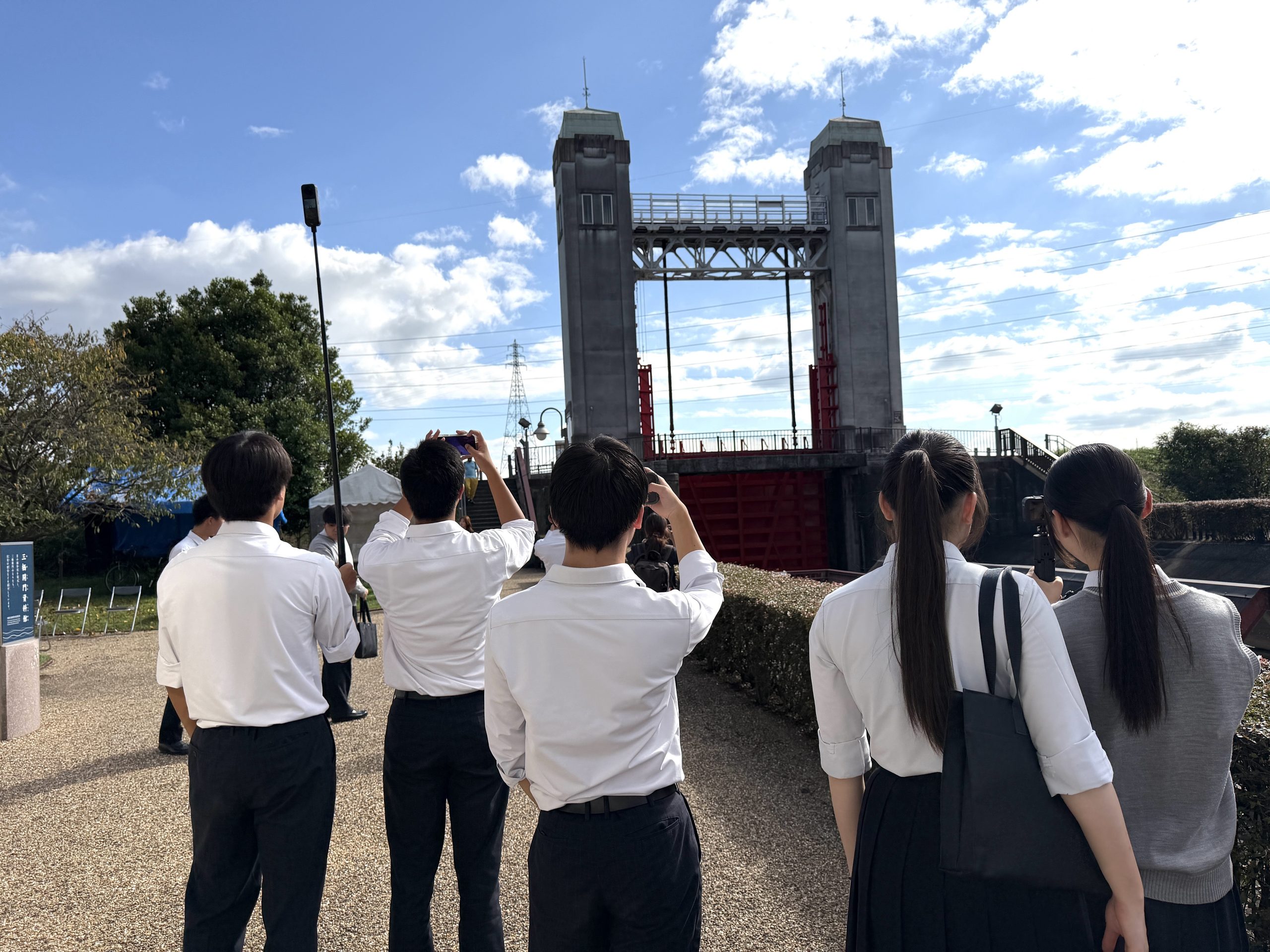 PR班が伏見港公園で撮影を行いました！