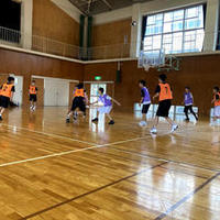 男子バスケットボール部：中学校との練習試合