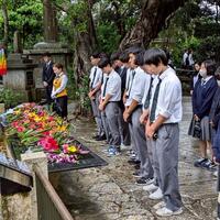 第２学年沖縄研修旅行１日目