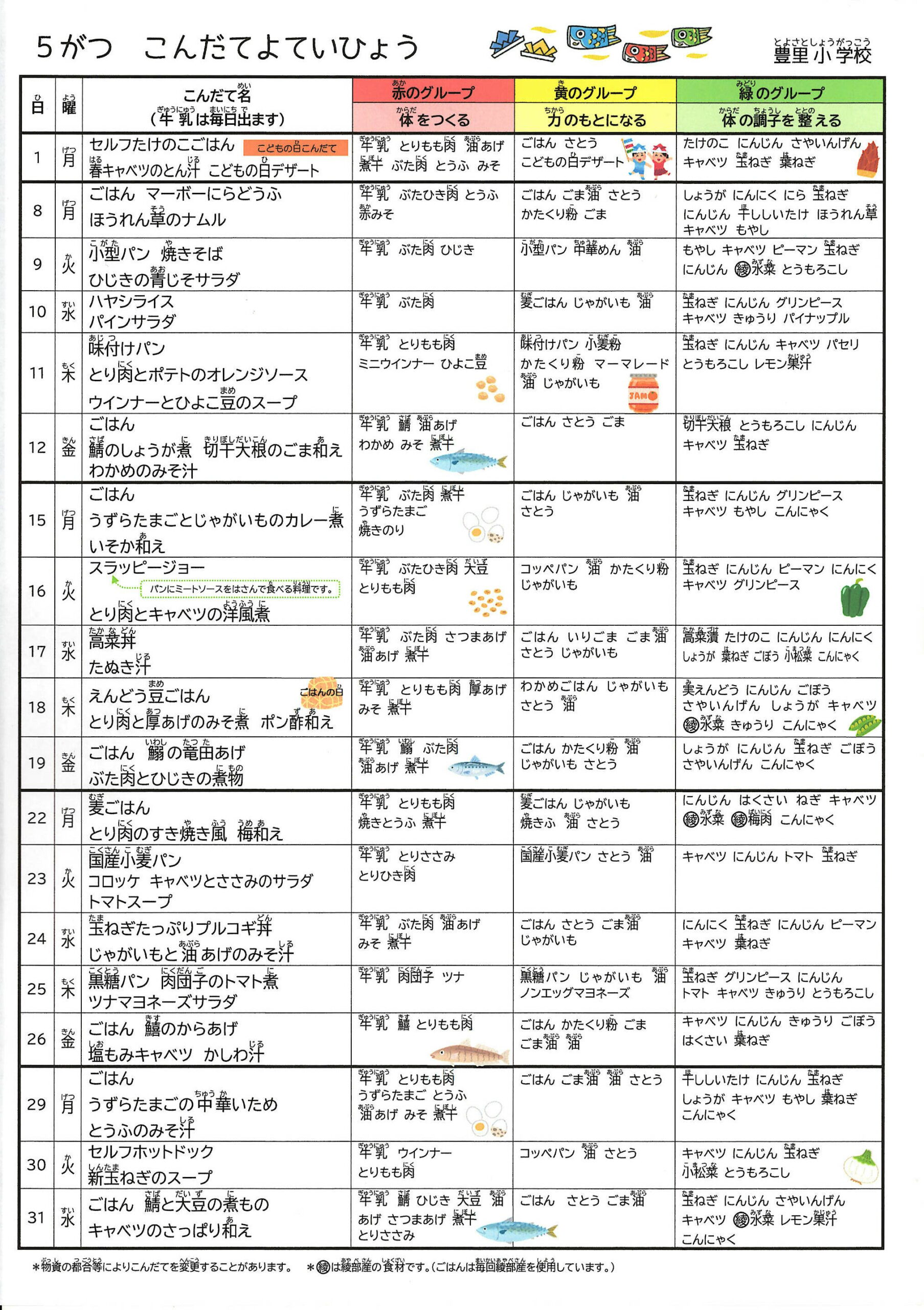 K献立表 _ 献立表 おしゃれ | クックデリ – JRWP