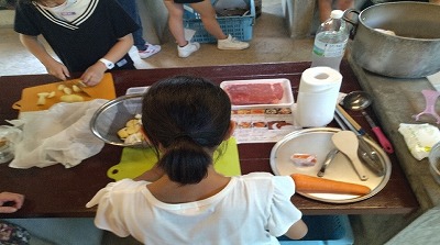 5年林間野外炊飯２