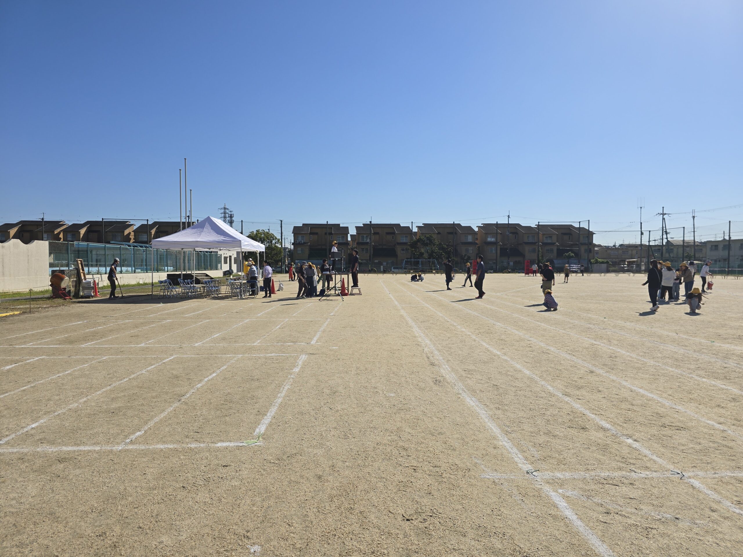明日は運動会です。