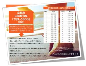 やましろ800途中経過