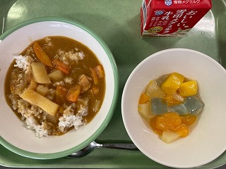 2学期の給食（8月30日（火））