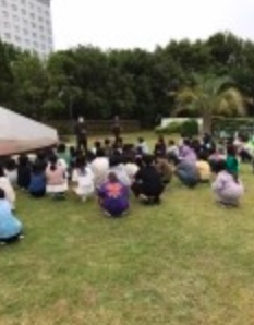 修学旅行　ラジオ体操