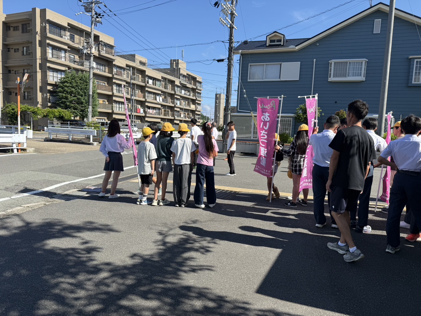 あいさつ運動がありました！
