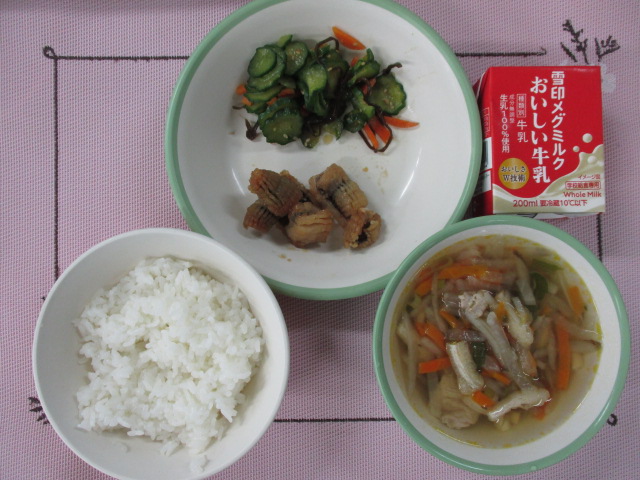 今週の給食(7/1〜7/3)