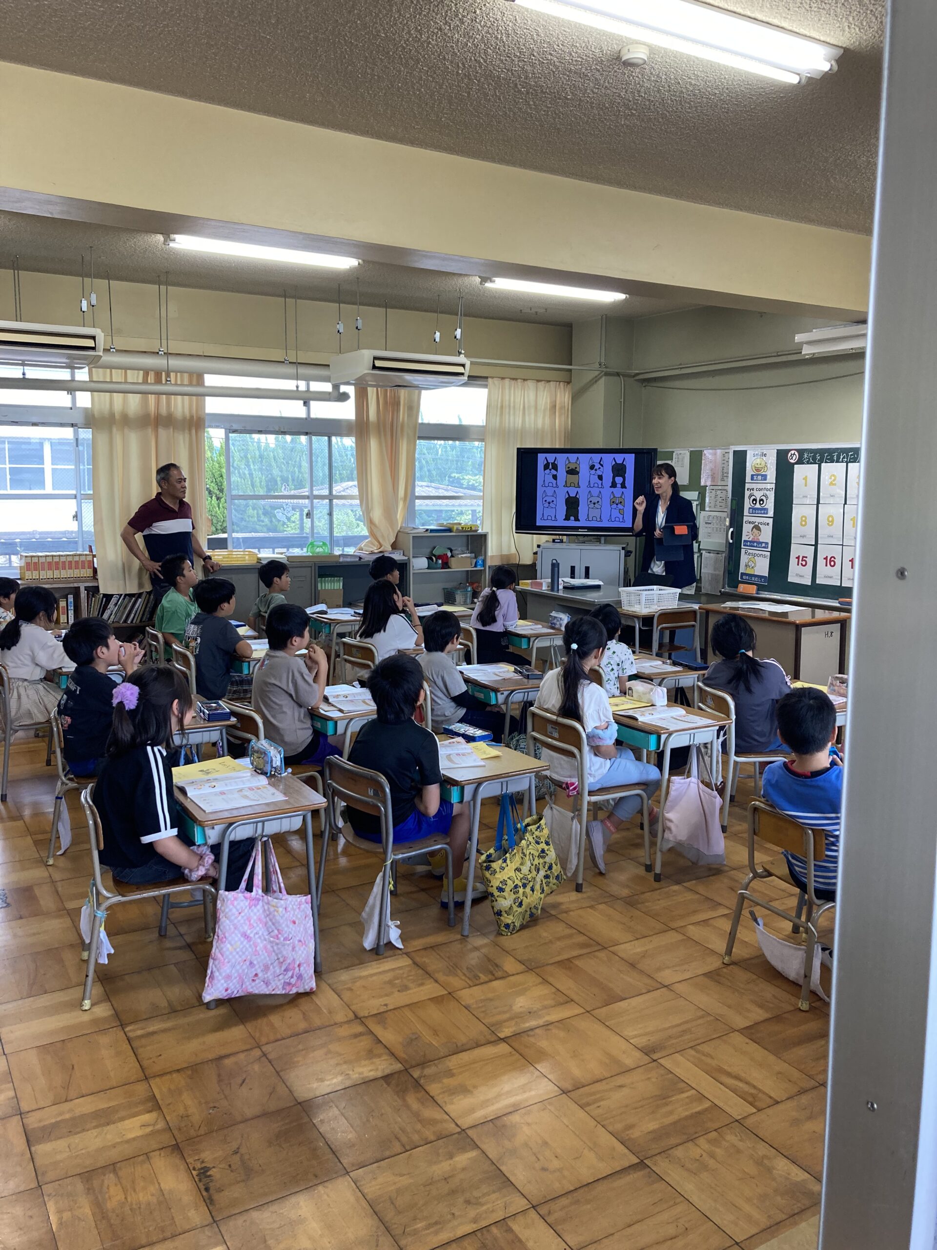 授業参観がありました。