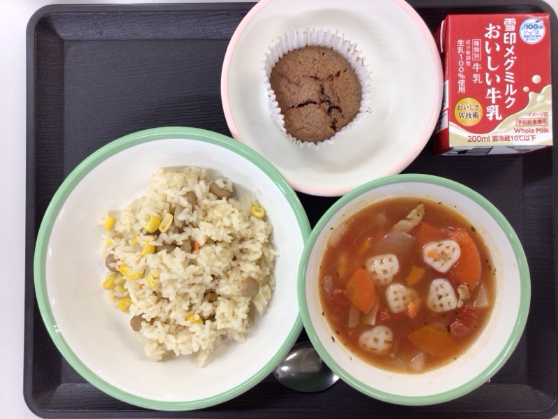 2月13日の献立（バレンタイン献立）